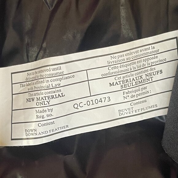 S13 NEW YORK Duck Down Feather Insulated Winter Black Puffer Parka Jacket Size:L - Picture 10 of 10